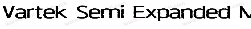 Vartek Semi Expanded Medium字体转换